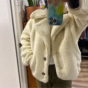 NEW Free People Sherpa Coat Size M